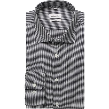 Seidensticker Overhemd donkerblauw, Pied De Poule