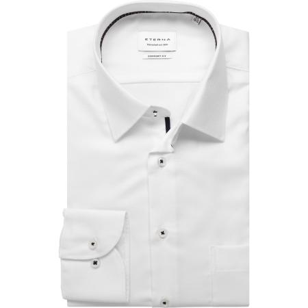 ETERNA Overhemd wit, Gestructureerd