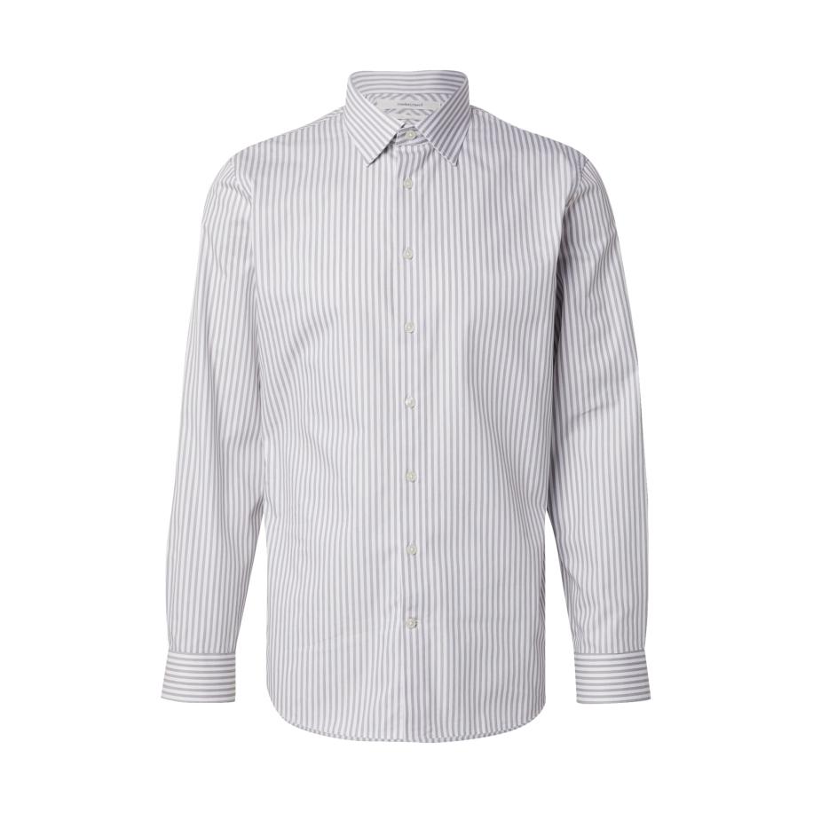 Selected SELECTED Overhemd taupe / wit -