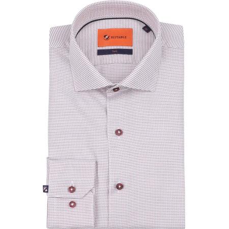 Suitable Overhemd Print Rood Hook