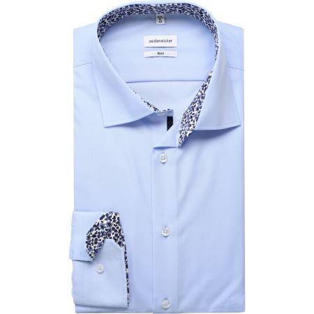 Seidensticker Overhemd lichtblauw, Effen