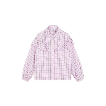 ScalperS Scalpers Blouse lila / sering / wit