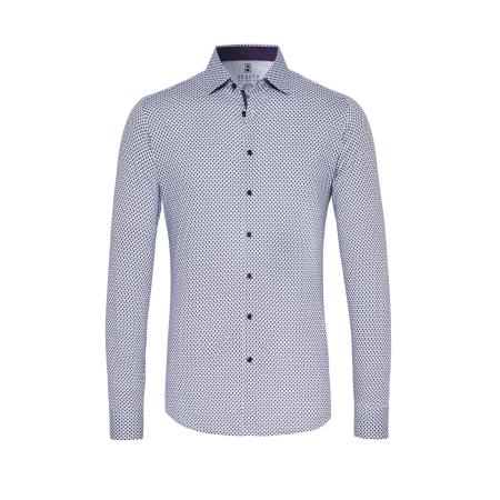 Desoto DESOTO Overhemd donkerblauw / wit