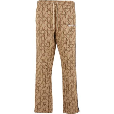 Colucci Colucci Broek beige / donkerbruin / wit