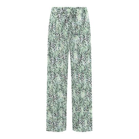 Only ONLY Broek ONLNOVA lichtgroen / zwart / wit