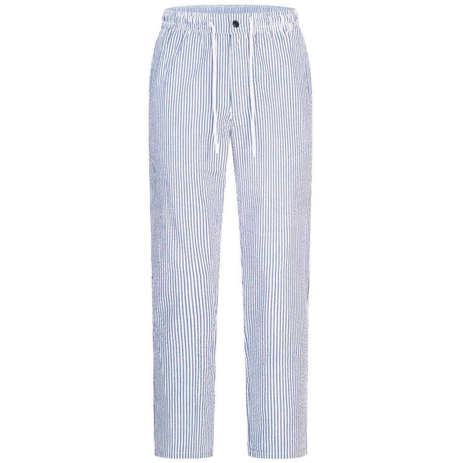 Kronstadt Kronstadt Broek Arlin blauw / natuurwit -