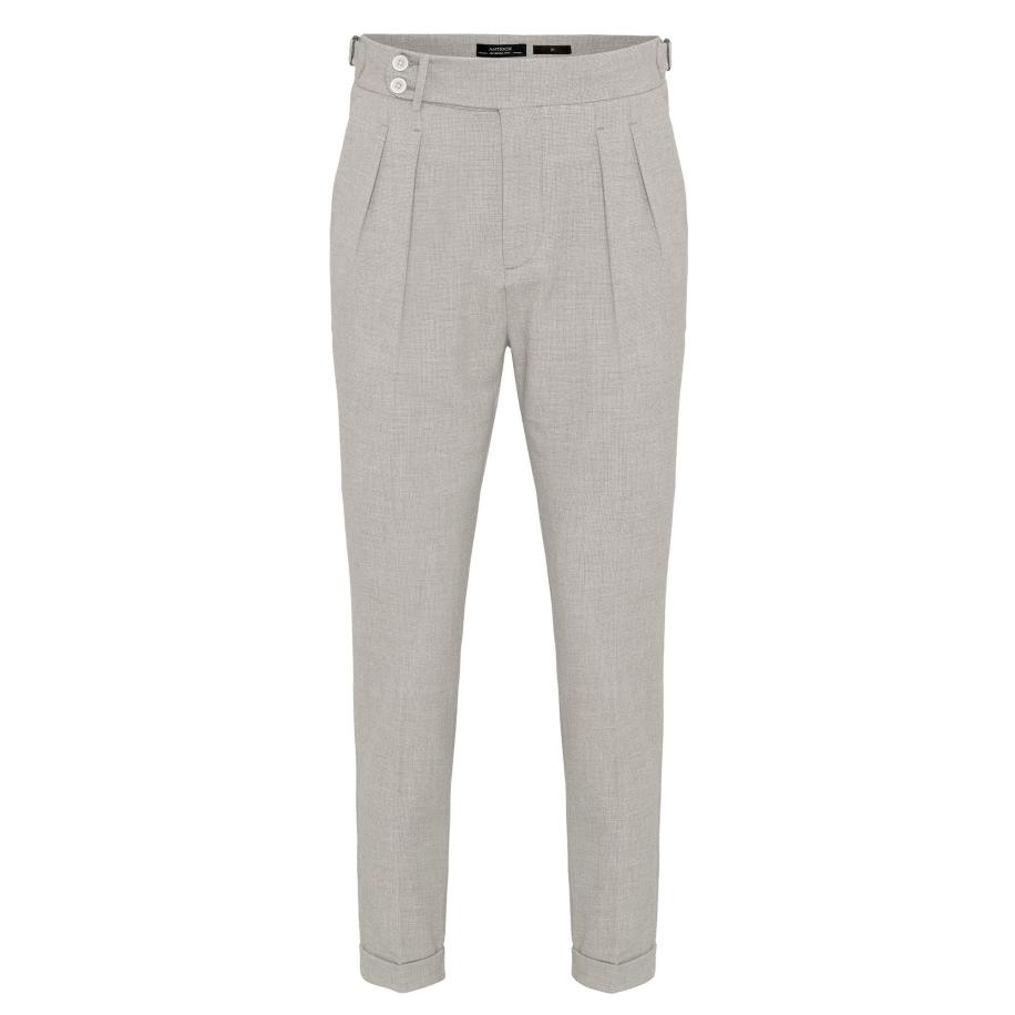 Antioch Antioch Bandplooibroek stone grey -