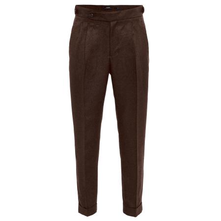 Antioch Antioch Bandplooibroek chocoladebruin