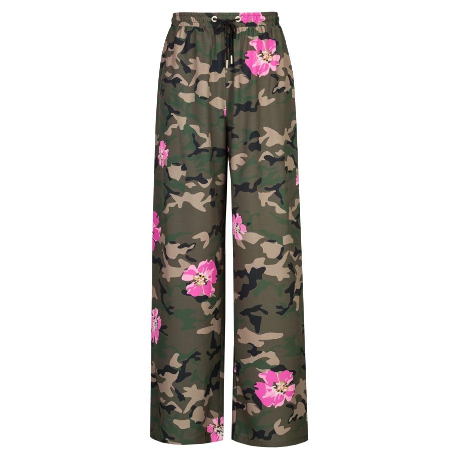 Dine'n'Dance DinenDance Broek Yvet donkergroen / gemengde kleuren -