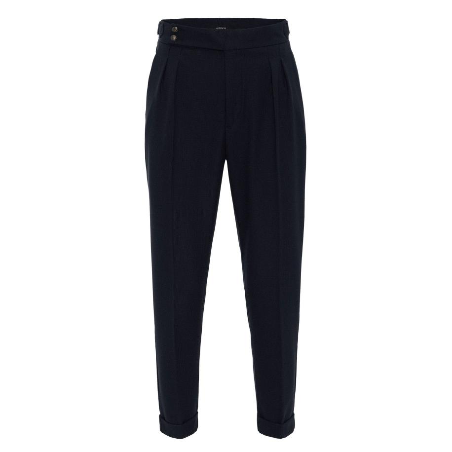 Antioch Antioch Bandplooibroek nachtblauw -