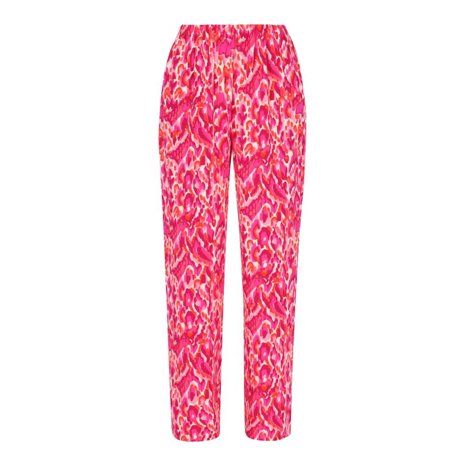 MYMO MYMO Broek donkerroze / wit -