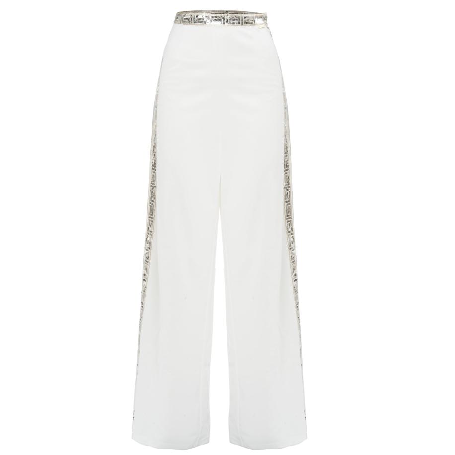 Influencer Influencer Broek goud / wit -