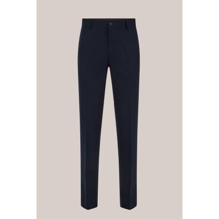 WE Fashion Heren slim fit pantalon - Slim Fit - Donkerblauw - Maat: 50