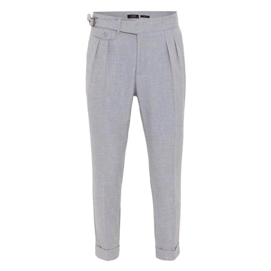 Antioch Antioch Bandplooibroek lichtgrijs -