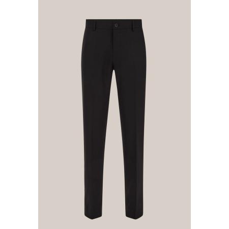 WE Fashion Heren slim fit pantalon - Slim Fit - Zwart - Maat: 42