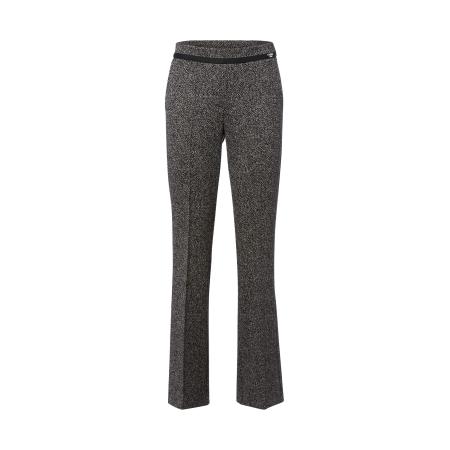 Cambio Cambio Bandplooibroek Francoise donkergrijs / zwart / wit