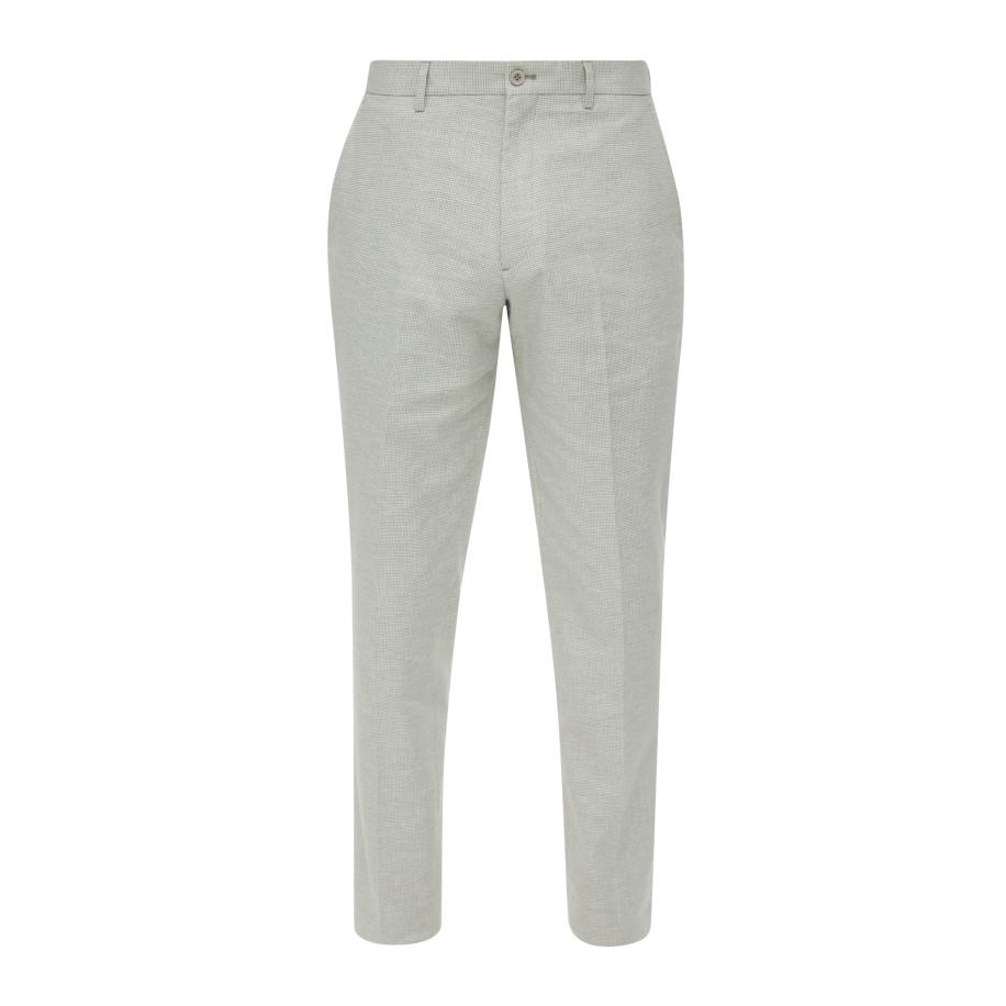 s.Oliver BLACK LABEL Pantalon pastelgroen / wit Groen