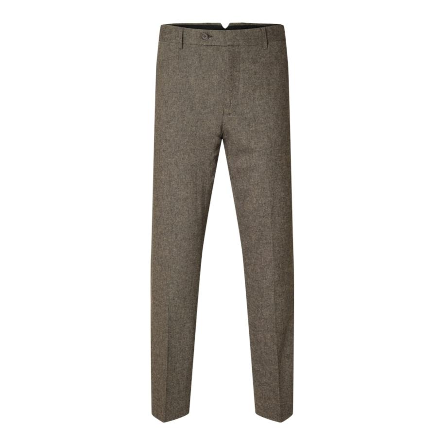 Selected SELECTED Pantalon REED donkerbruin -