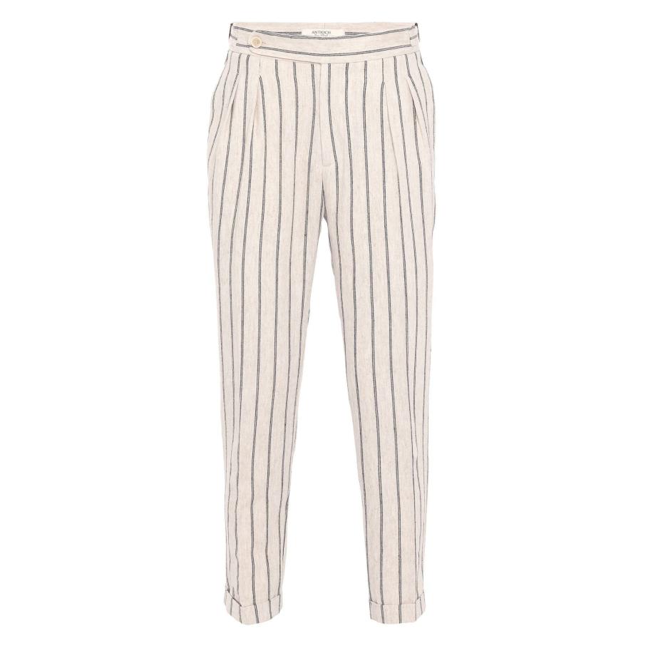 Antioch Antioch Bandplooibroek beige / zwart -