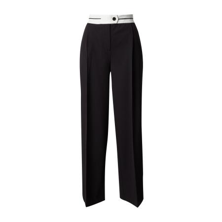 EDITED EDITED Pantalon Kadin zwart / wit