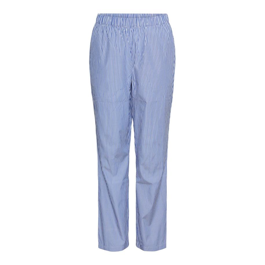 Pieces PIECES Broek HOLLY marine / wit -