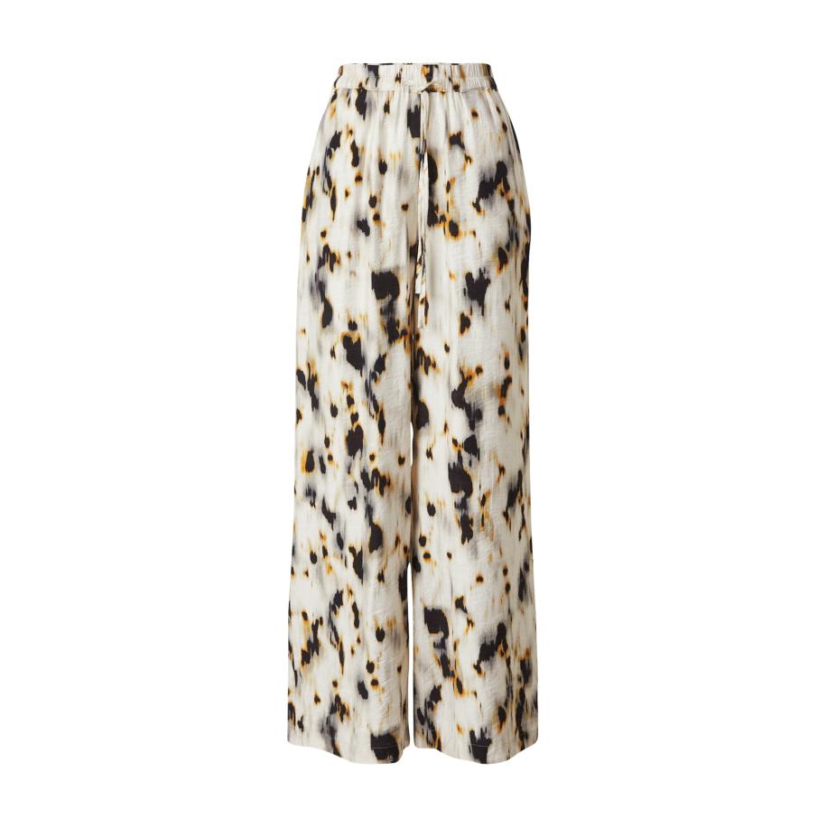 Co'Couture cocouture Broek Elisa ecru / goudgeel / zwart -