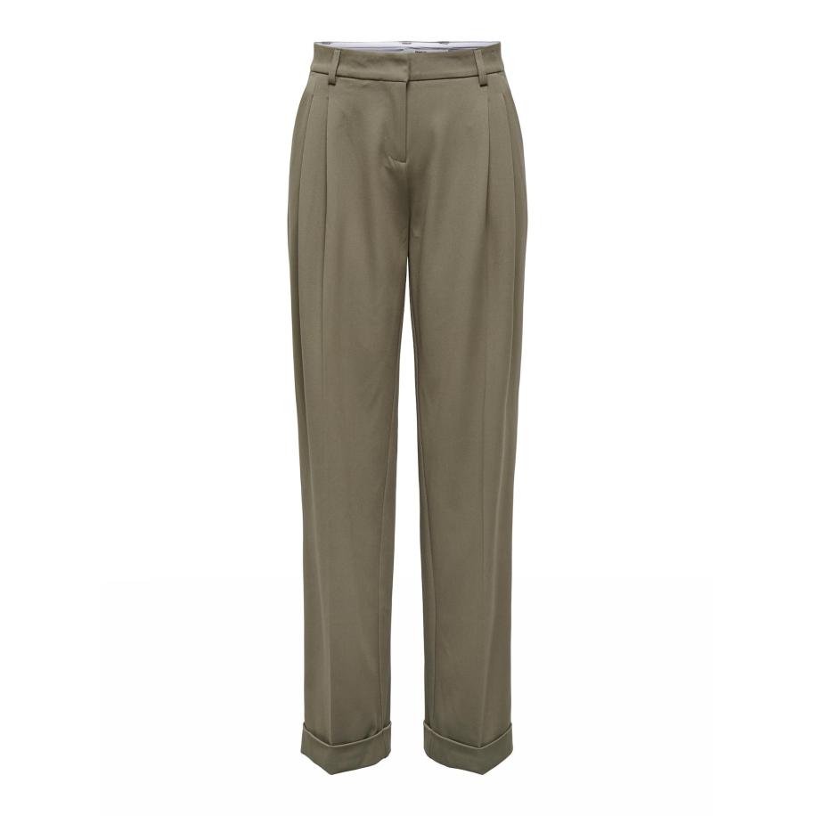 Only ONLY Bandplooibroek SULAJMA stone grey -