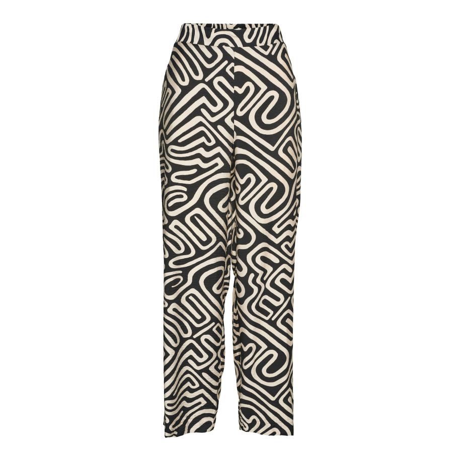 Vero Moda VERO MODA Broek VMVIGDIS zwart / wit -
