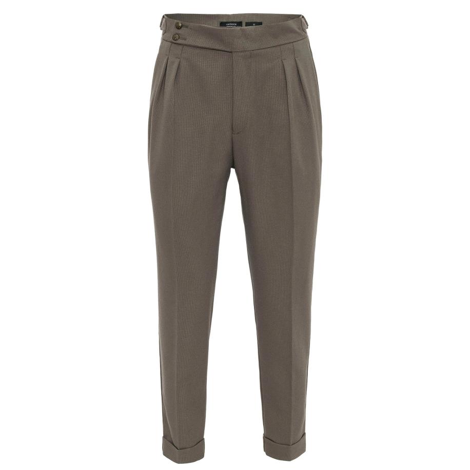 Antioch Antioch Bandplooibroek kaki -