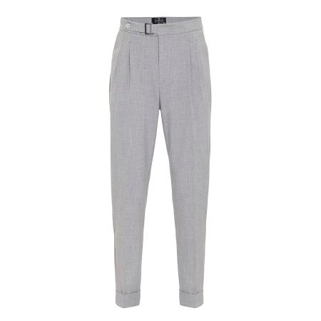 Dandalo Dandalo Bandplooibroek lichtgrijs