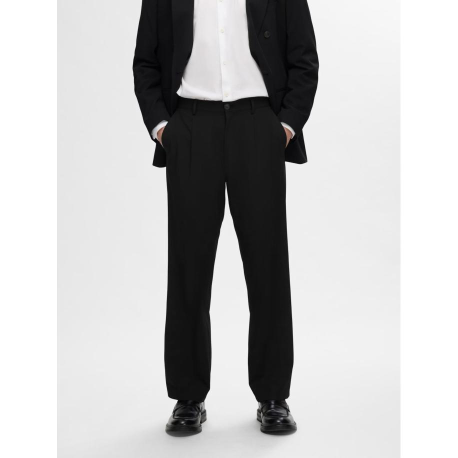 Selected SELECTED Bandplooibroek Liam 220 zwart -