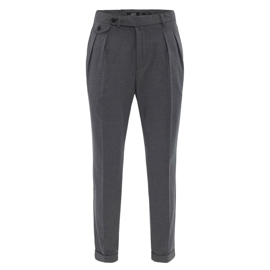 Antioch Antioch Bandplooibroek grafiet -