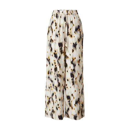 Co'Couture cocouture Broek Elisa ecru / goudgeel / zwart