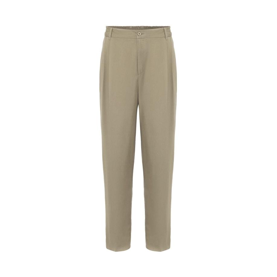 Dandalo Dandalo Bandplooibroek kaki -