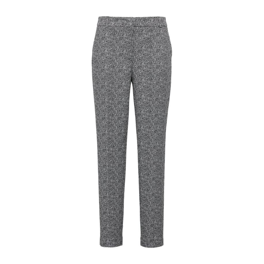 Comma COMMA Pantalon lichtgrijs / zwart -