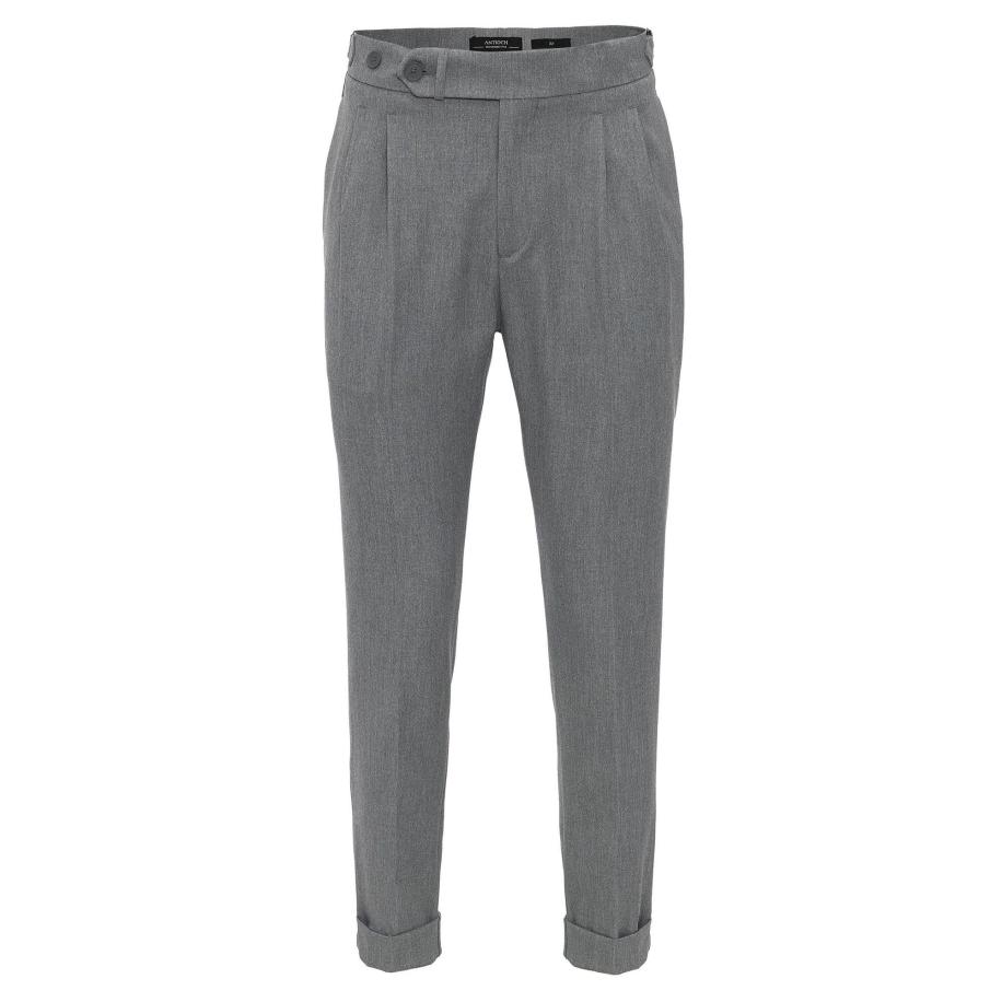 Antioch Antioch Bandplooibroek grijs -