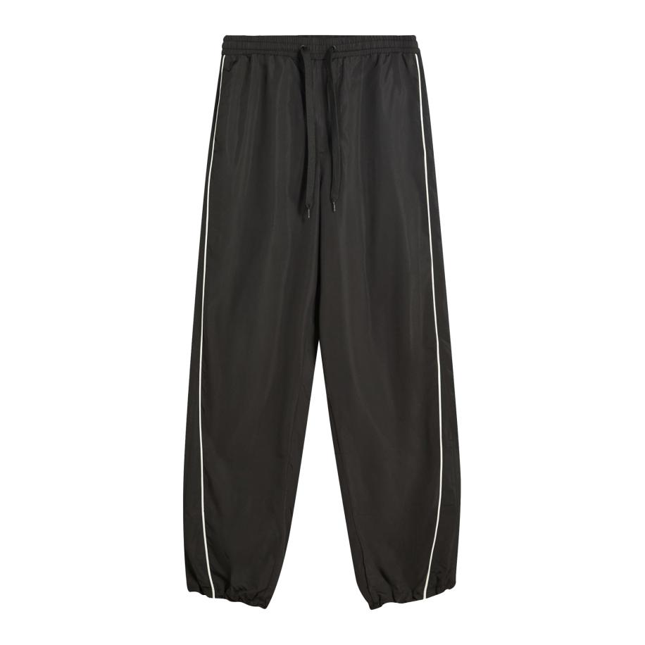 Bershka Bershka Broek zwart / wit -