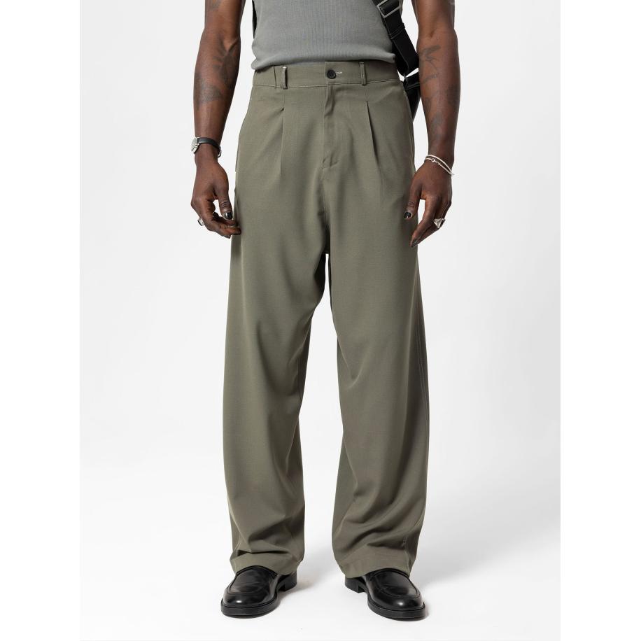 VAMOS CLO VAMOS CLO Bandplooibroek Columbia kaki -