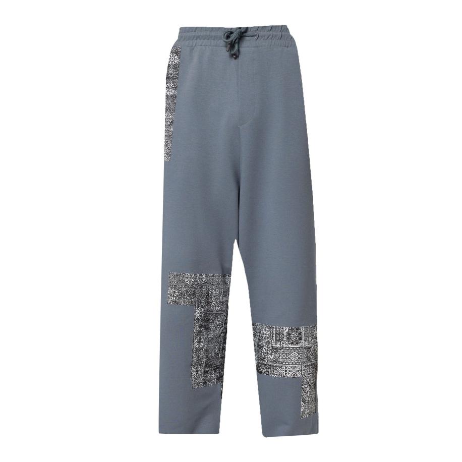 VAMOS CLO VAMOS CLO Broek basaltgrijs / zwart / wit -