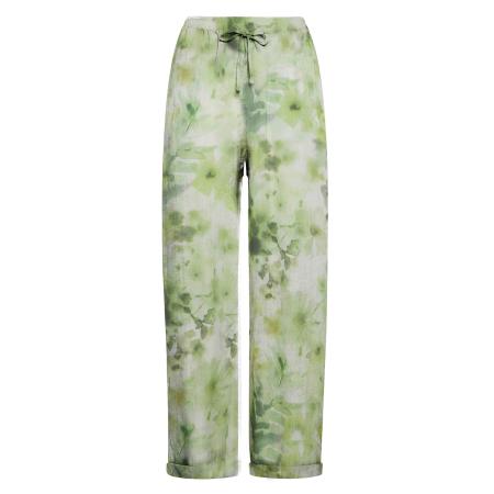 Deha DEHA Broek beige / groen / lichtgroen