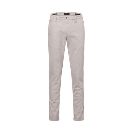 Alberto Alberto Broek ROB Linen Stripe slim fit taupe