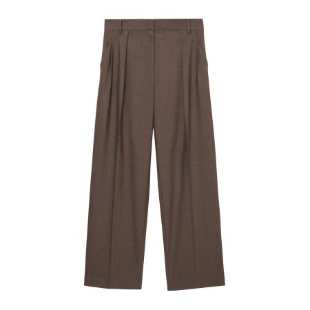 Mango MANGO Pantalon Kelly chocoladebruin