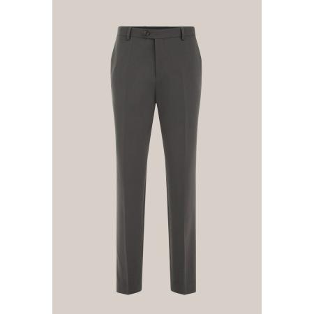 Fundamentals heren slim fit pantalon - Slim Fit - Donkergrijs gemeleerd - Maat: 42
