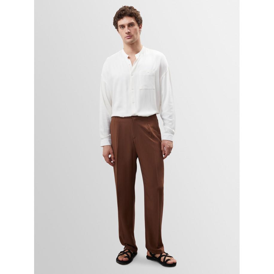 Antioch Antioch Bandplooibroek donkerbruin -