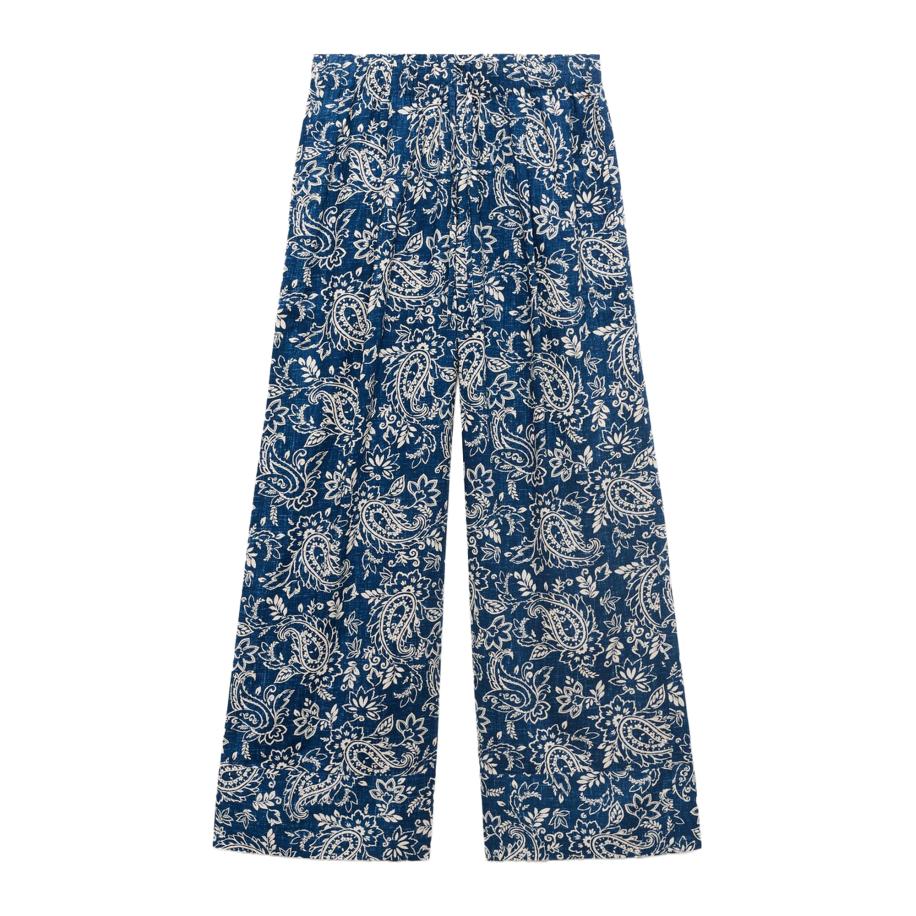 Mango MANGO Broek NEMO blauw / wit -