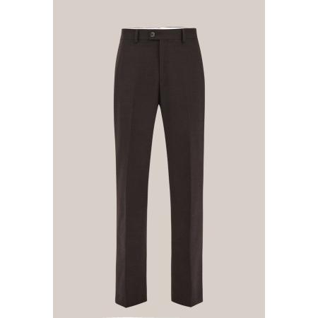 Van Gils heren pantalon met structuur - Loose fit - Bruin - Maat: 48