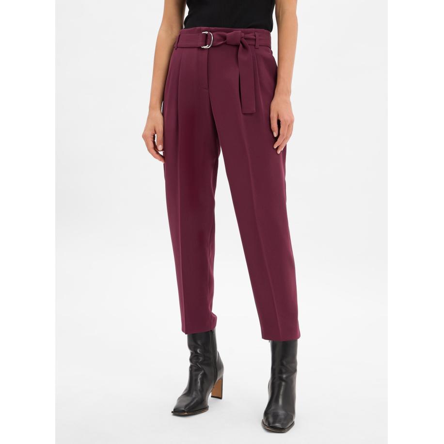 Hugo Boss BOSS Bandplooibroek Tapiah aubergine -