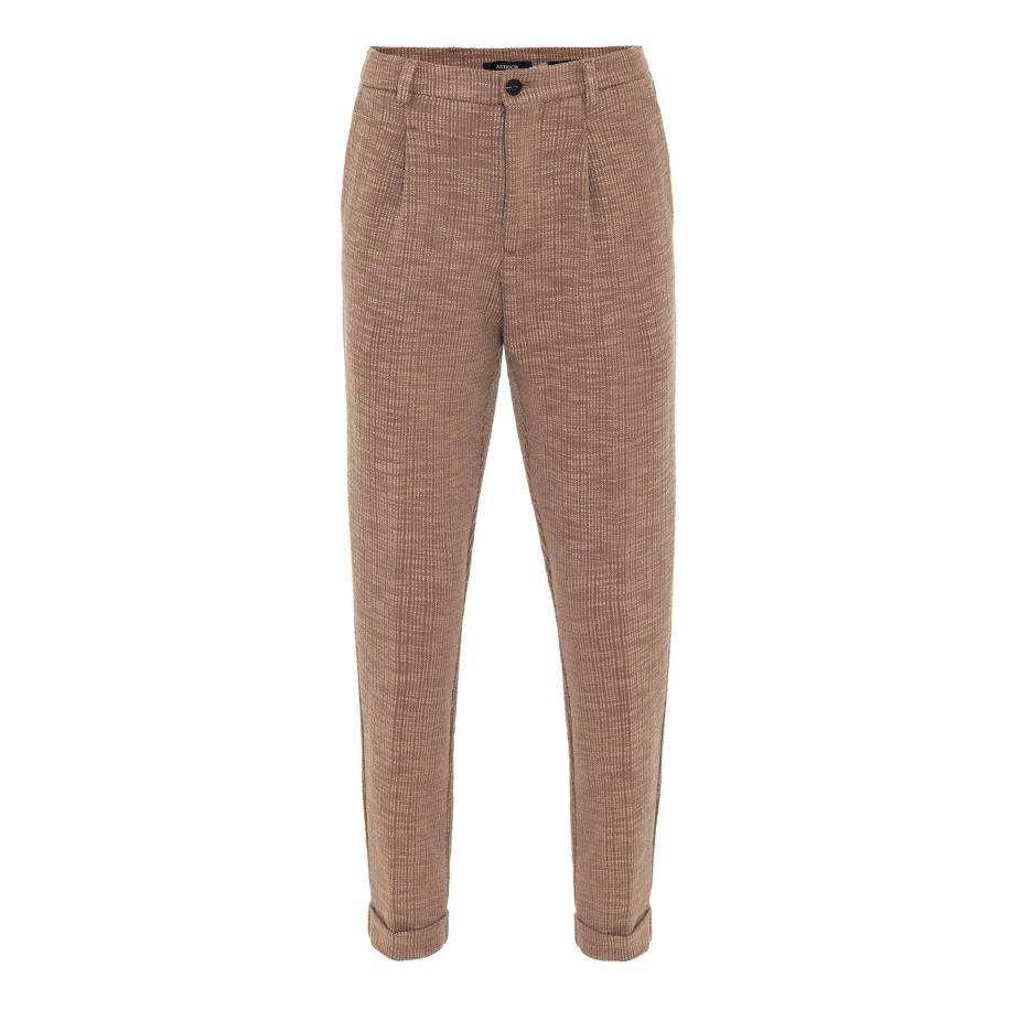 Antioch Antioch Bandplooibroek lichtbruin -