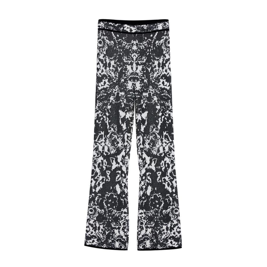 Desigual Desigual Broek crème / zwart -