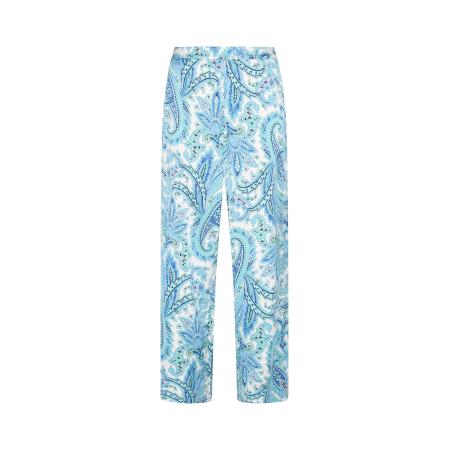 IZIA IZIA Broek blauw / lichtgroen / wit